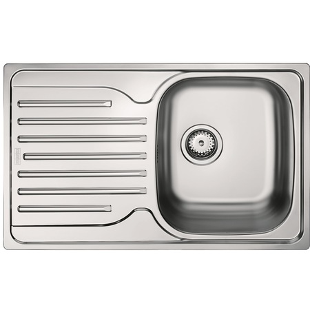 Pachet chiuveta Franke PXL 611-78 ST + Baterie Narew, monocomanda, cartus ceramic, picurator stanga, 780x490 mm, Inox dekor