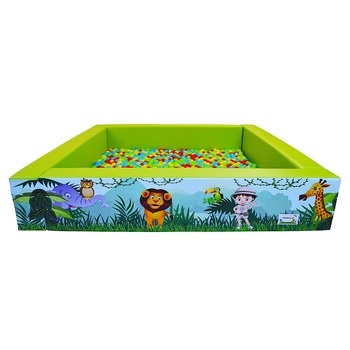 Piscina bile BIG Jungle + Saltea Kinderfun Soft Play Piscina bile BIG Jungle + Saltea Kinderfun Soft Play