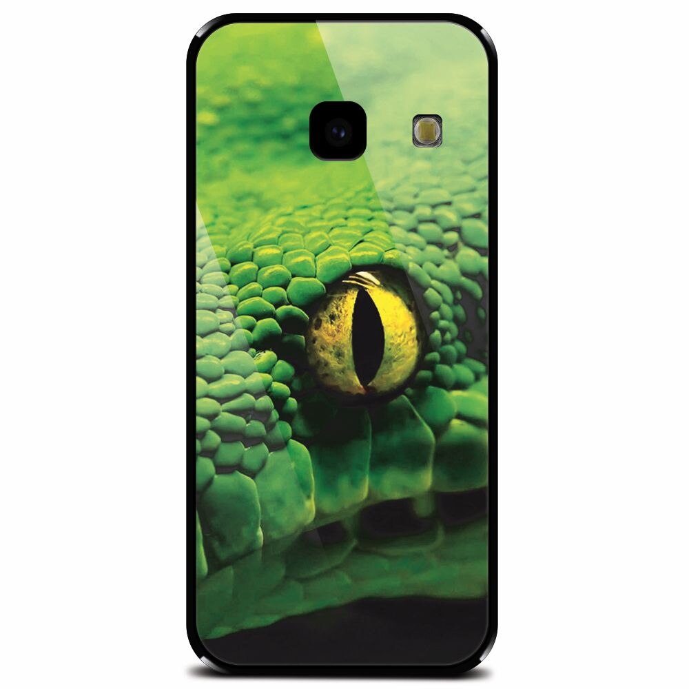 Husa din sticla securizata pentru Samsung Galaxy J4 Plus, Animal Eye
