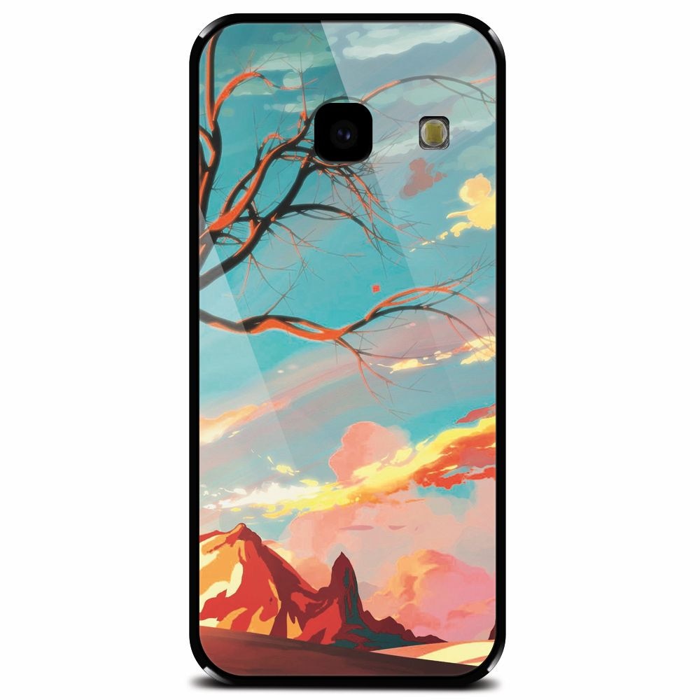 Husa din sticla securizata pentru Samsung Galaxy J4 Plus, Artistic Landscape