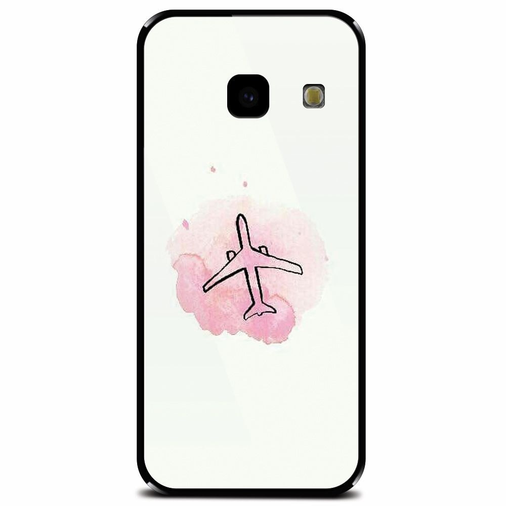Husa din sticla securizata pentru Samsung Galaxy J4 Plus, Airplain