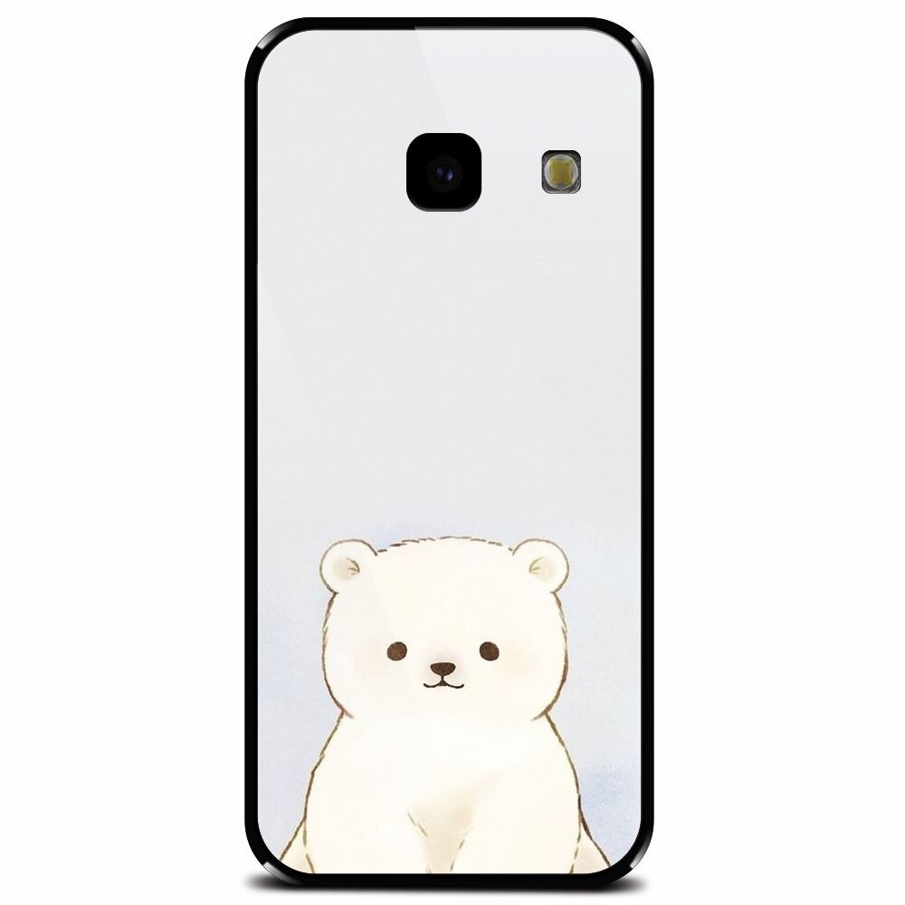 Husa din sticla securizata pentru Samsung Galaxy J4 Plus, Bear