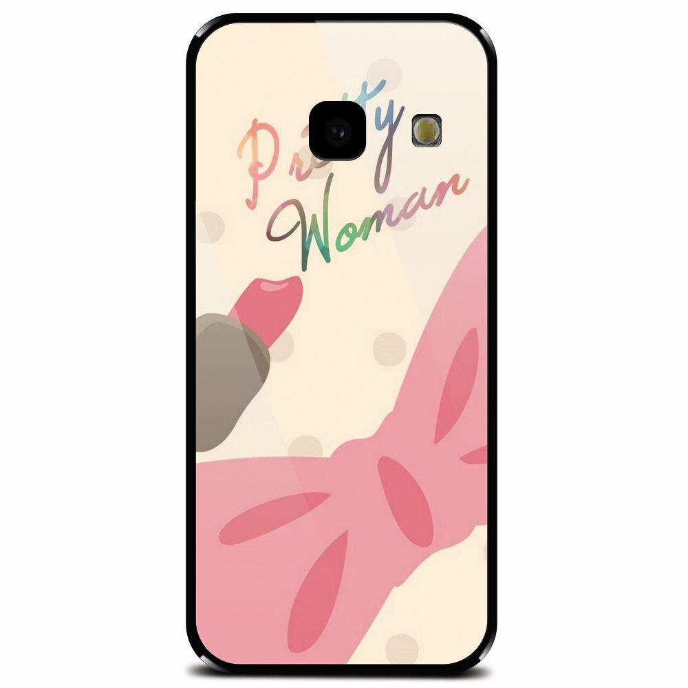 Husa din sticla securizata pentru Samsung Galaxy J4 Plus, Cute Girly