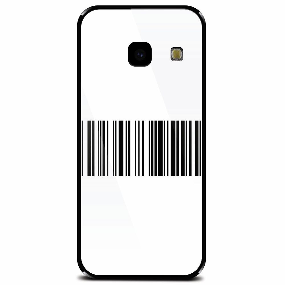 Husa din sticla securizata pentru Samsung Galaxy J4 Plus, Bar Code