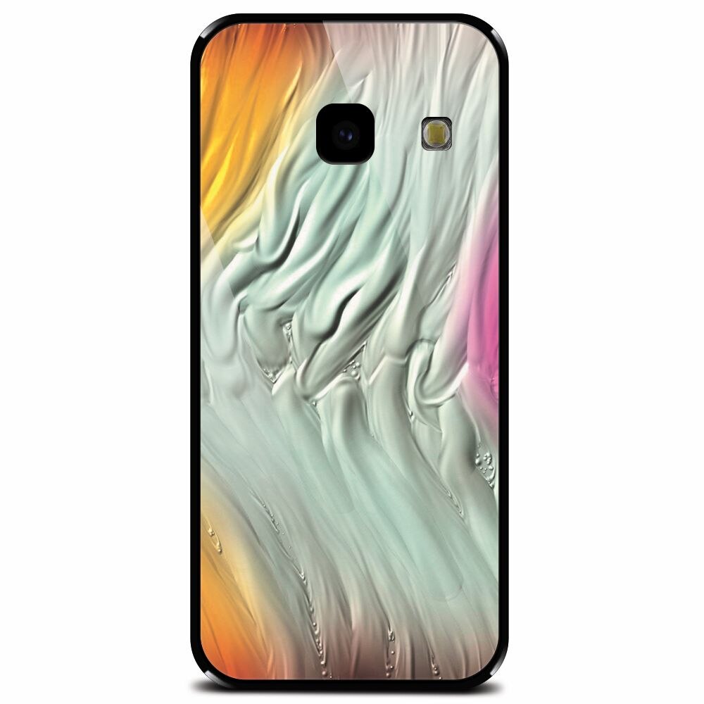 Husa din sticla securizata pentru Samsung Galaxy J4 Plus, Attractive Abstract Design