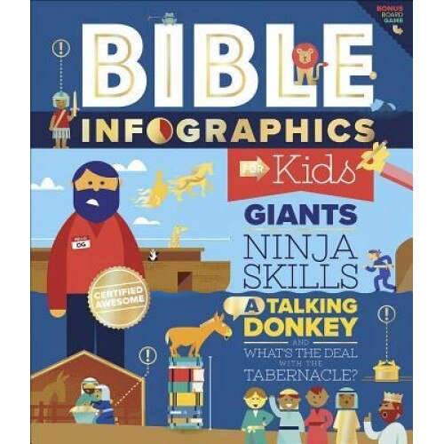 Bible Infographics for Kids: Giants, Ninja Skills, a Talking Donkey, and What's the Deal with the Tabernacle?, Harvest House Publishers (Author)