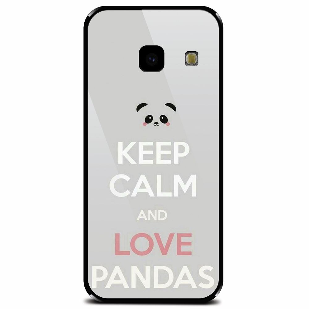 Husa din sticla securizata pentru Samsung Galaxy J4 Plus, Panda Phone