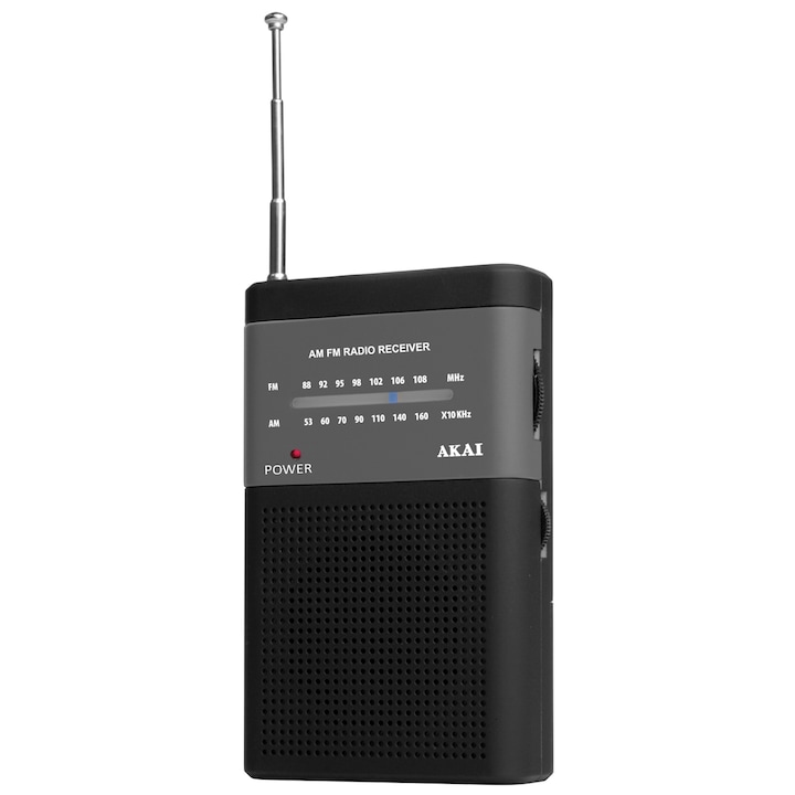 AKAI PR004A-310B hordozható rádió, Fekete