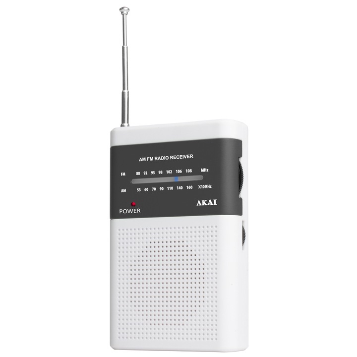AKAI PR004A-310W hordozható rádió, Fehér