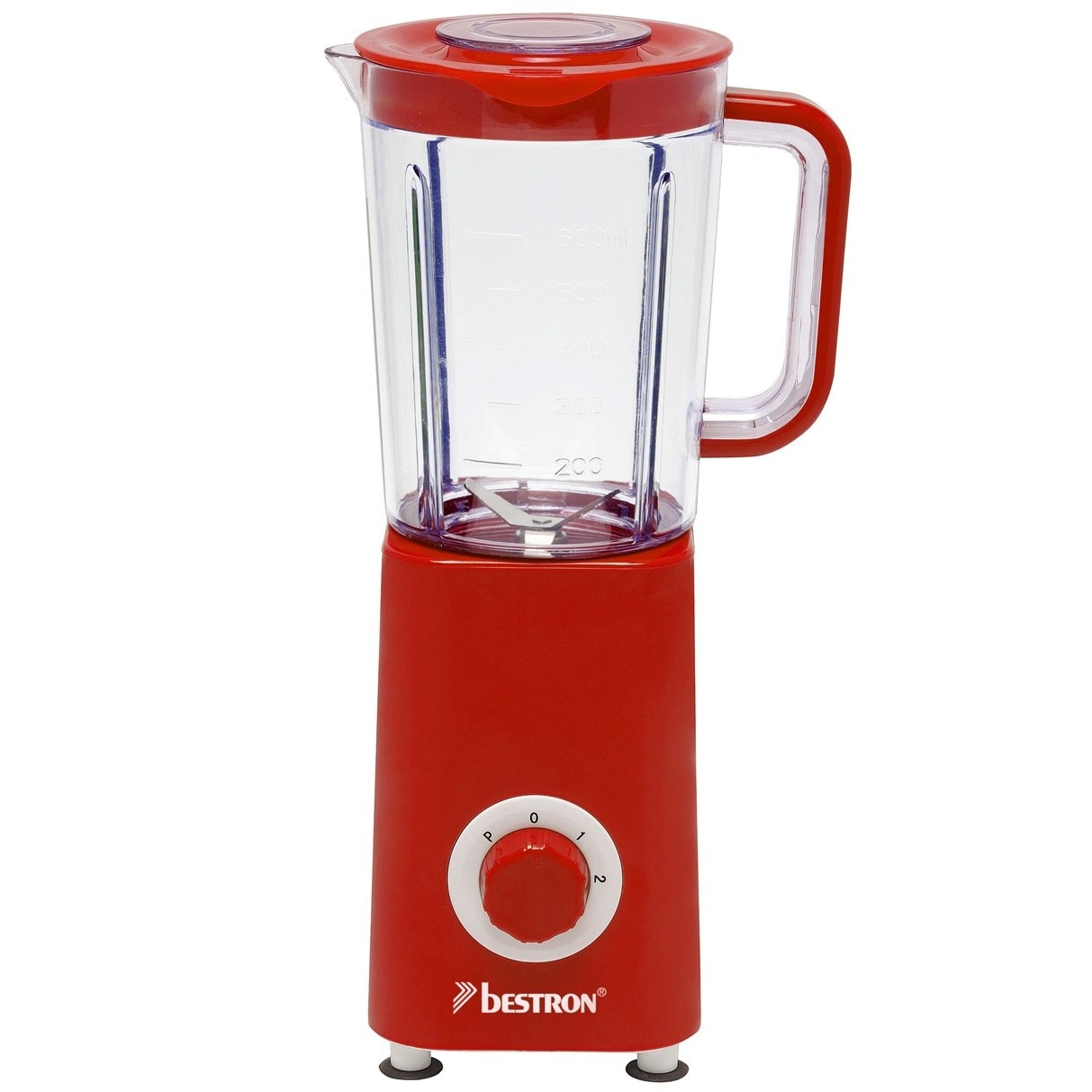 Blender de masa, Bestron, AB511R, 300 W, 600 ml, 2 viteze, rosu