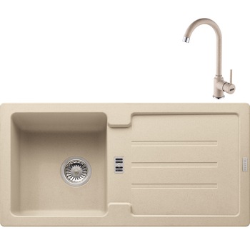 Pachet chiuveta fragranite Franke STG 614-86 + Baterie Pola, monocomanda, cartus ceramic, reversibila, 860X435 mm, adancime 166 mm, Avena Pachet chiuveta fragranite Franke STG 614-86 + Baterie Pola, monocomanda, cartus ceramic, reversibila, 860X435 mm, adancime 166 mm, Avena