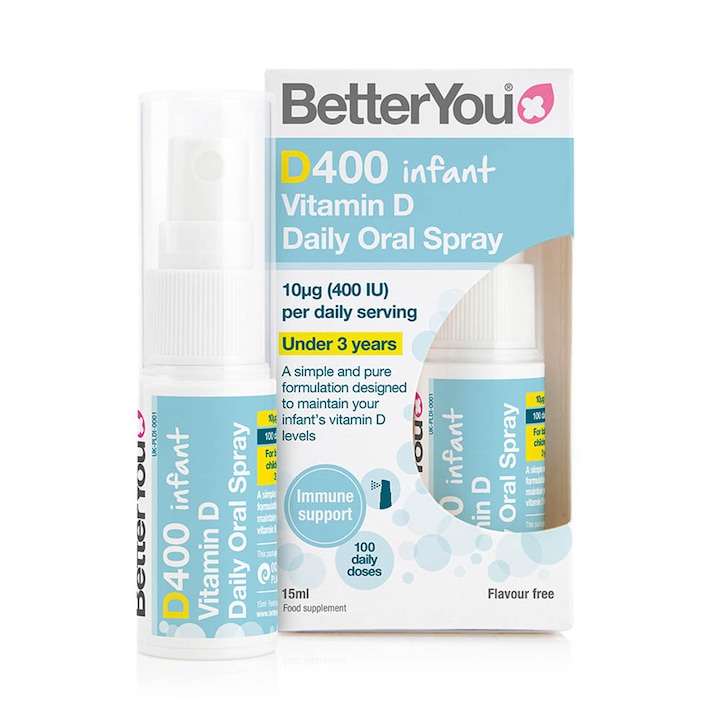 D400 IU Infant Vitamin D Oral Spray, BetterYou, 15 ml
