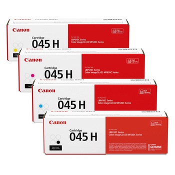 CRG045H Set de 4 Cartuse Toner Originale Canon Extra Large, CRG-045H, BK/C/M/Y, pt. Canon I-Sensys MF 631cn, I-Sensys MF 632cdw, I-Sensys MF 633cdw, I-Sensys MF 634cdw, I-Sensys MF 635cx, I-Sensys MF 636cdw, I-Sensys LBP 611cn, I-Sensys LBP 613cdw CRG045H Set de 4 Cartuse Toner Originale Canon Extra Large, CRG-045H, BK/C/M/Y, pt. Canon I-Sensys MF 631cn, I-Sensys MF 632cdw, I-Sensys MF 633cdw, I-Sensys MF 634cdw, I-Sensys MF 635cx, I-Sensys MF 636cdw, I-Sensys LBP 611cn, I-Sensys LBP 613cdw