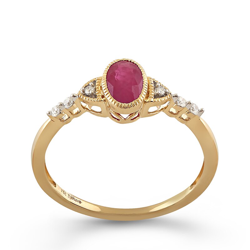 Inel Deruvo Aur 18k Diamante, Rubin, 54 RCRF00074-RUDY