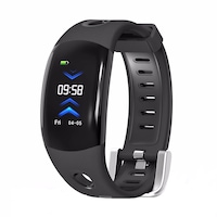 ceas smartwatch si bratara fitness 2 in 1 dm11odm autonomie 240 h vibratii heart rate sensor pedometru masurare puls monitorizeaza caloriile arse notificari de pe telefon apeluri sms distanta parcursa negru imagen 3_0_
0