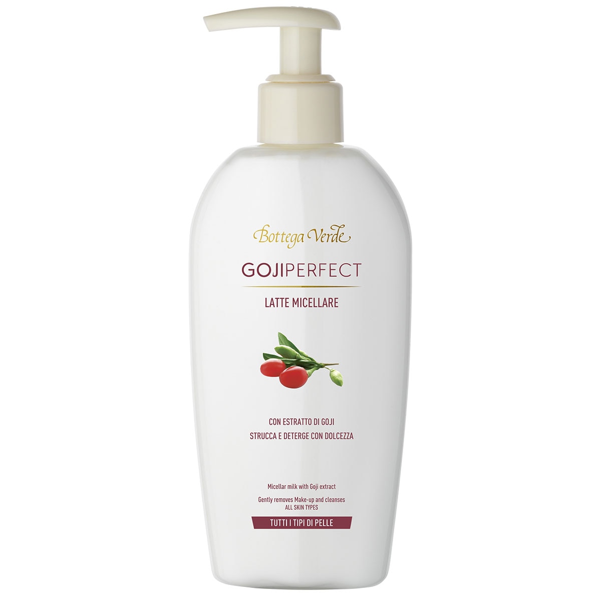 Lapte micelar cu extract de goji - Goji Perfect, 200 ML, Bottega Verde