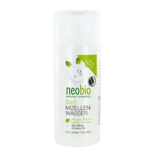 Solutie micelara cu bio menta si sare marina 150ml pentru toate tipurile de ten, Neobio