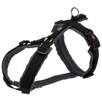 Ham Trixie Trekking S-M 44-53 cm/20 mm negru/ gri grafit pentru caini 1997101 Ham Trixie Trekking S-M 44-53 cm/20 mm negru/ gri grafit pentru caini 1997101