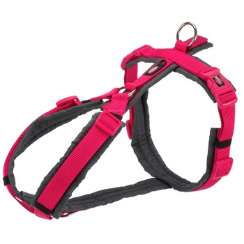Ham Trixie Trekking S-M 44-53 cm/20 mm fuchsia/gri grafit pentru caini 1997111 Ham Trixie Trekking S-M 44-53 cm/20 mm fuchsia/gri grafit pentru caini 1997111