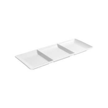 Platou portelan cu 3 compartimente, 32 x 15 cm - Viejo Valle Platou portelan cu 3 compartimente, 32 x 15 cm - Viejo Valle