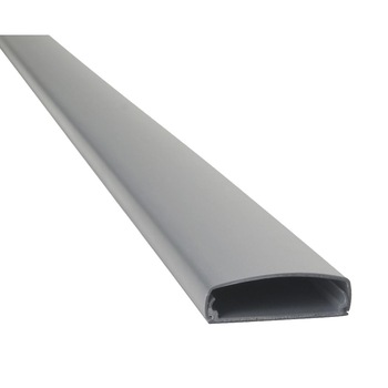 Canal cablu 2buc x 1m, 52,3x17,5mm, Silver Premium HAMA Canal cablu 2buc x 1m, 52,3x17,5mm, Silver Premium HAMA