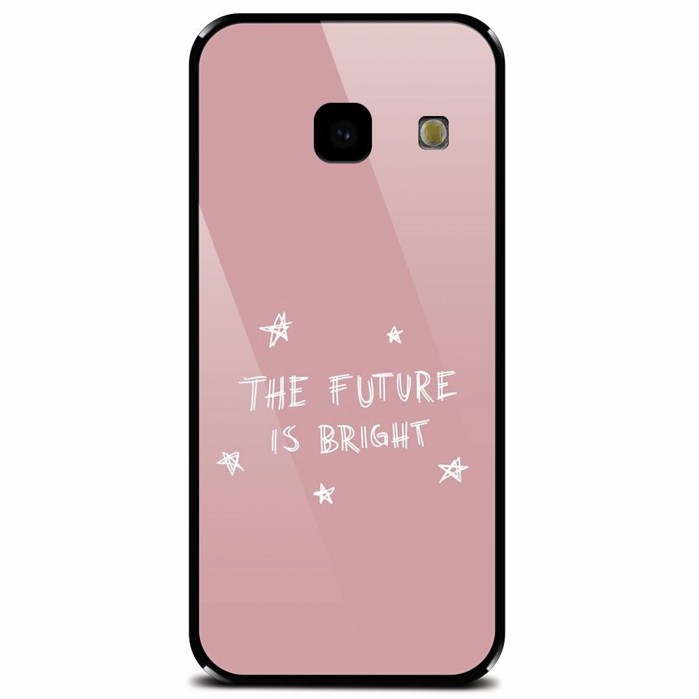 Husa din sticla securizata pentru Samsung Galaxy J4 Plus, The Future Is Bright