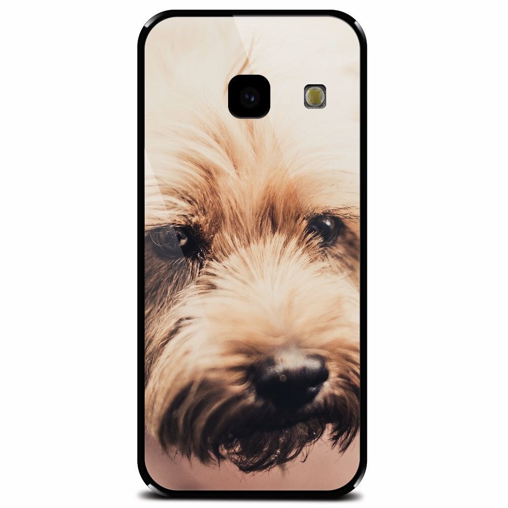 Husa din sticla securizata pentru Samsung Galaxy J4 Plus, Love Pup