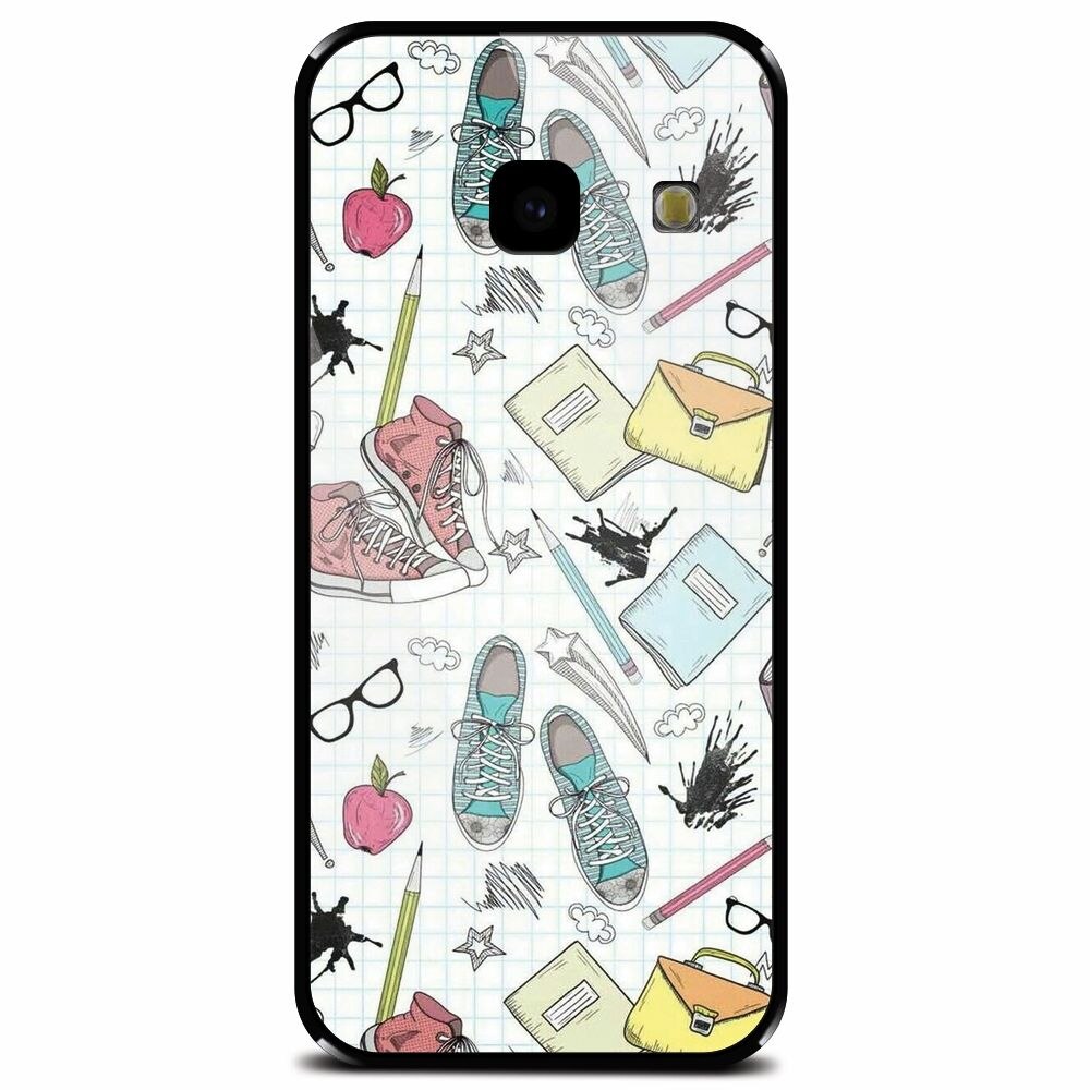 Husa din sticla securizata pentru Samsung Galaxy J4 Plus, School