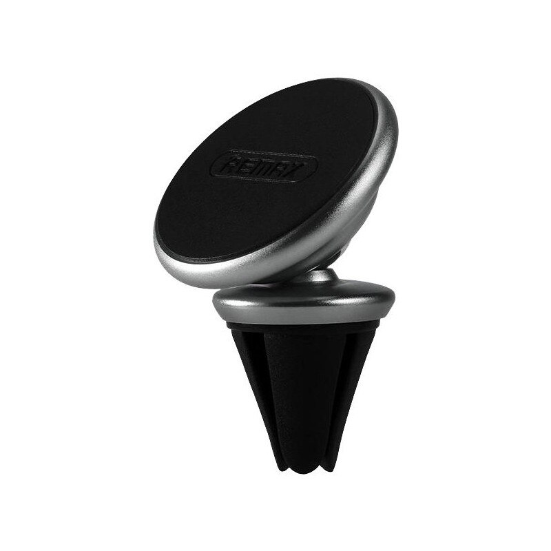 Suport Auto Premium Remax Magnetic Pentru Ventilatie Negru-silver