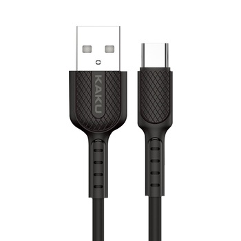 Cablu Kaku de date/incarcare, Fast charging USB 3.2A, Apple, Lightning, 1m, Negru Cablu Kaku de date/incarcare, Fast charging USB 3.2A, Apple, Lightning, 1m, Negru