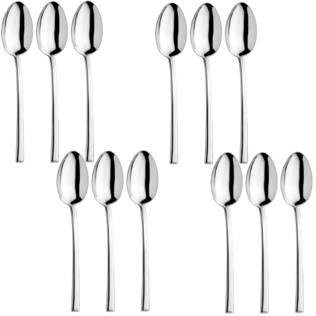 Set 12 linguri desert grosime 3,5mm INOXRIV MEDEA