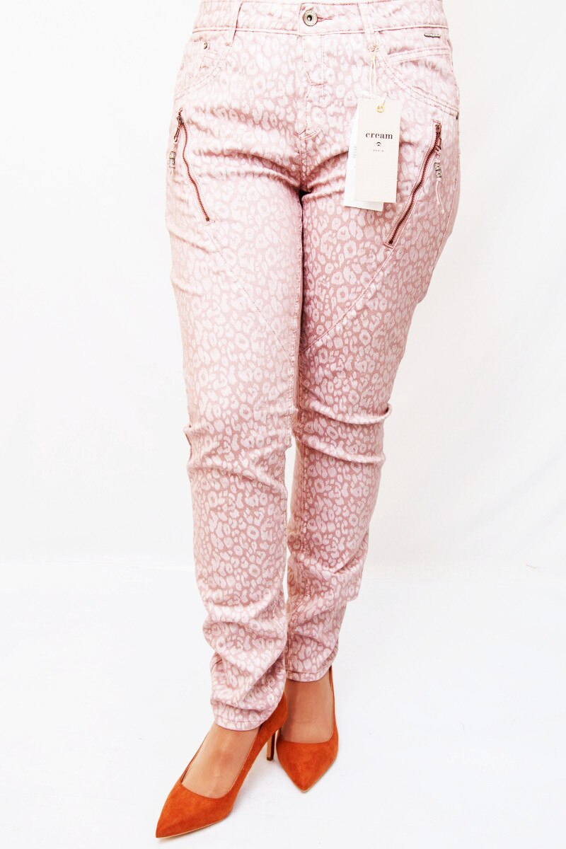 Pantaloni stretch Sisters Point,crem,M