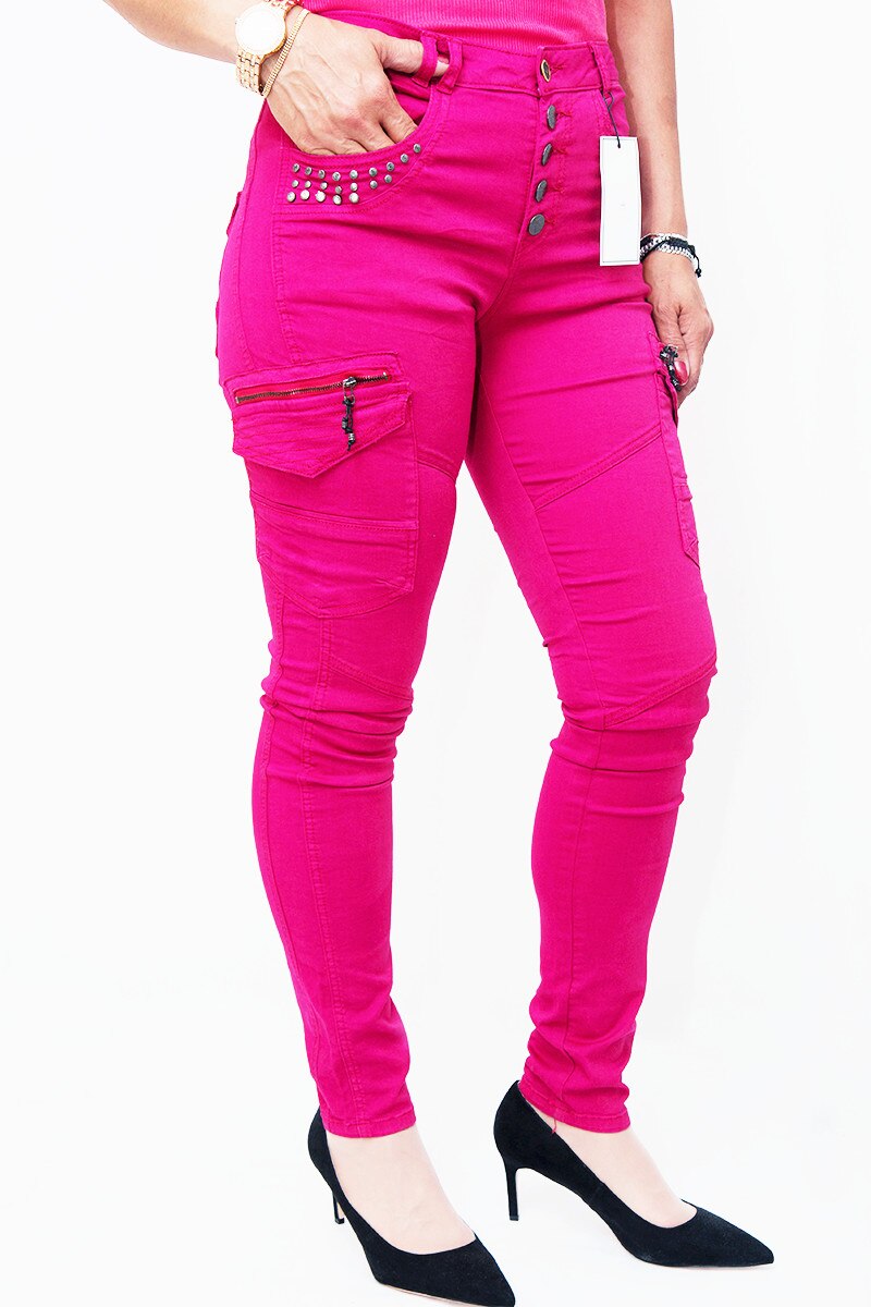 Pantaloni Culture,roz,S