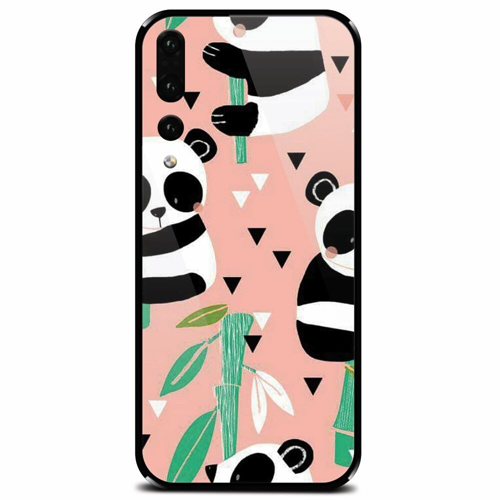 Husa din sticla securizata pentru Huawei P20 Pro, Baby Panda 001