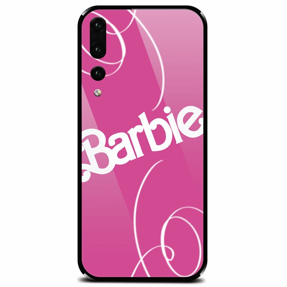 Husa din sticla securizata pentru Huawei P20 Pro, Barbie