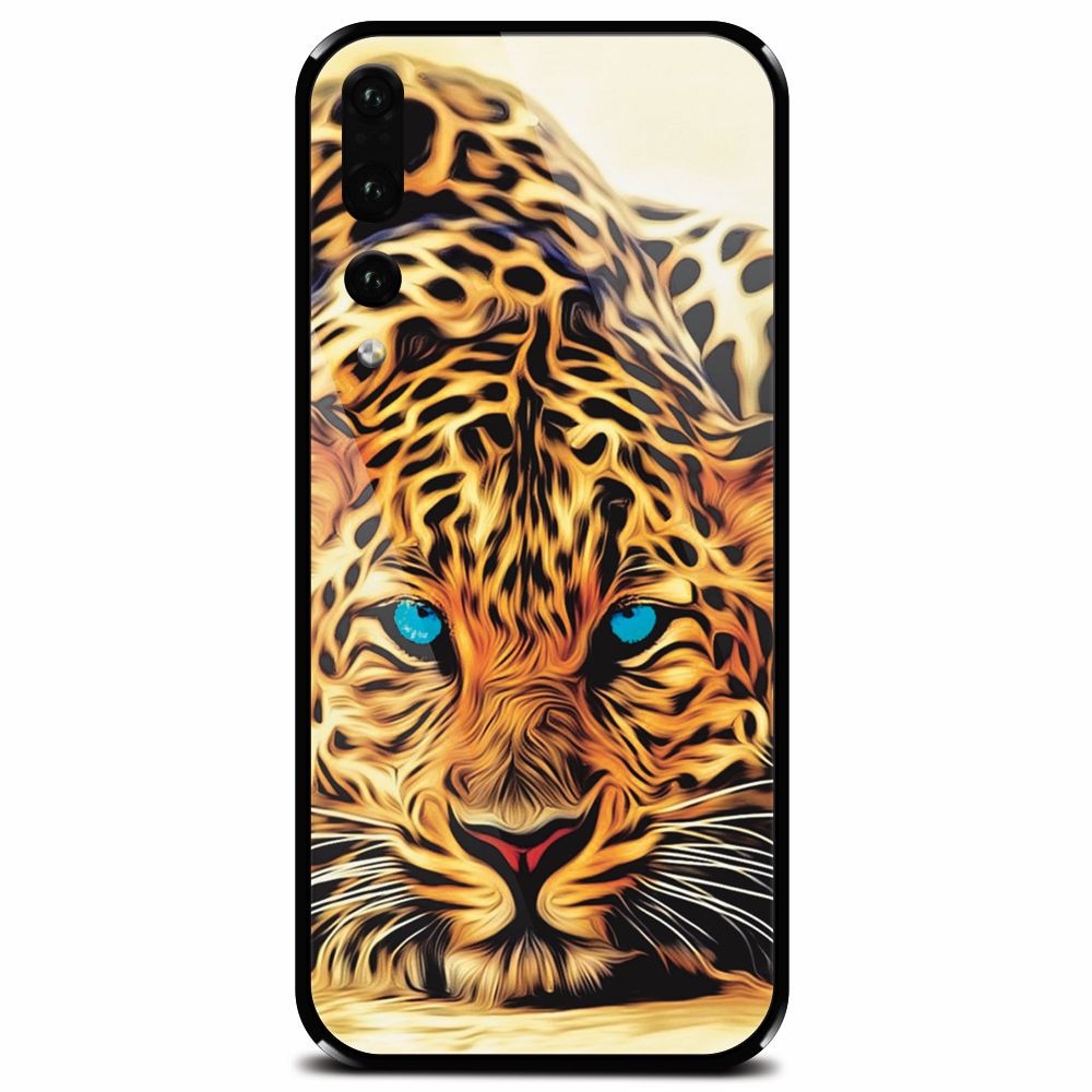 Husa din sticla securizata pentru Huawei P20 Pro, Animal Tiger