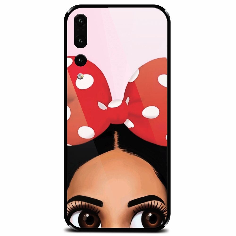 Husa din sticla securizata pentru Huawei P20 Pro, Anime Art Girl