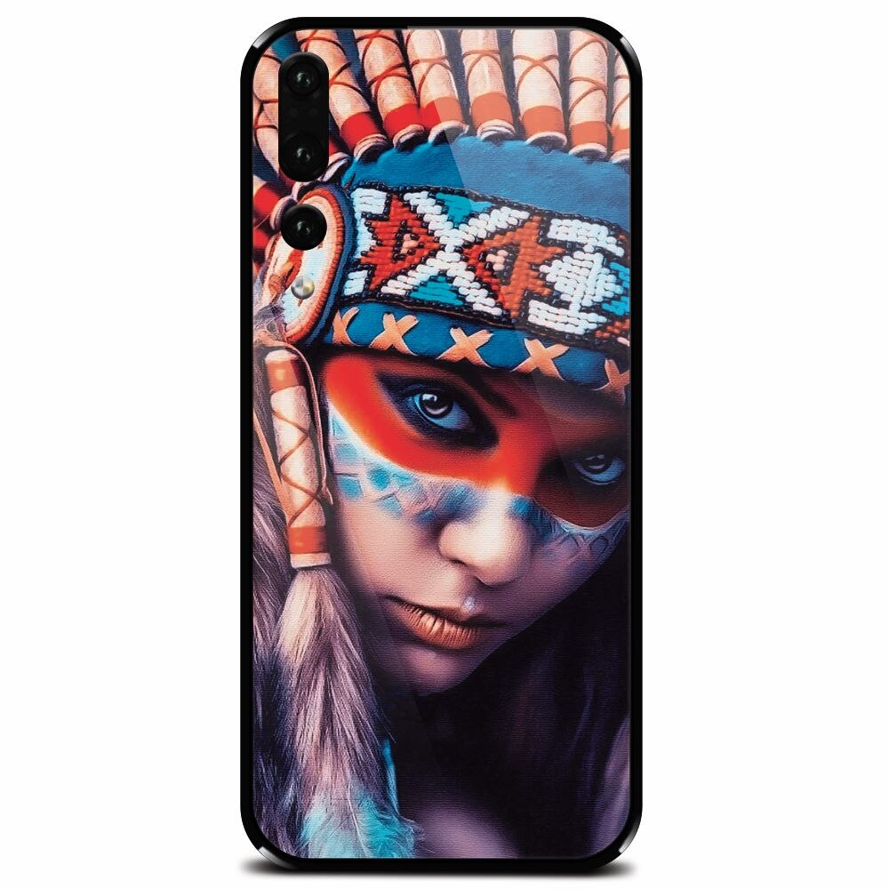 Husa din sticla securizata pentru Huawei P20 Pro, Attractive Girl Model