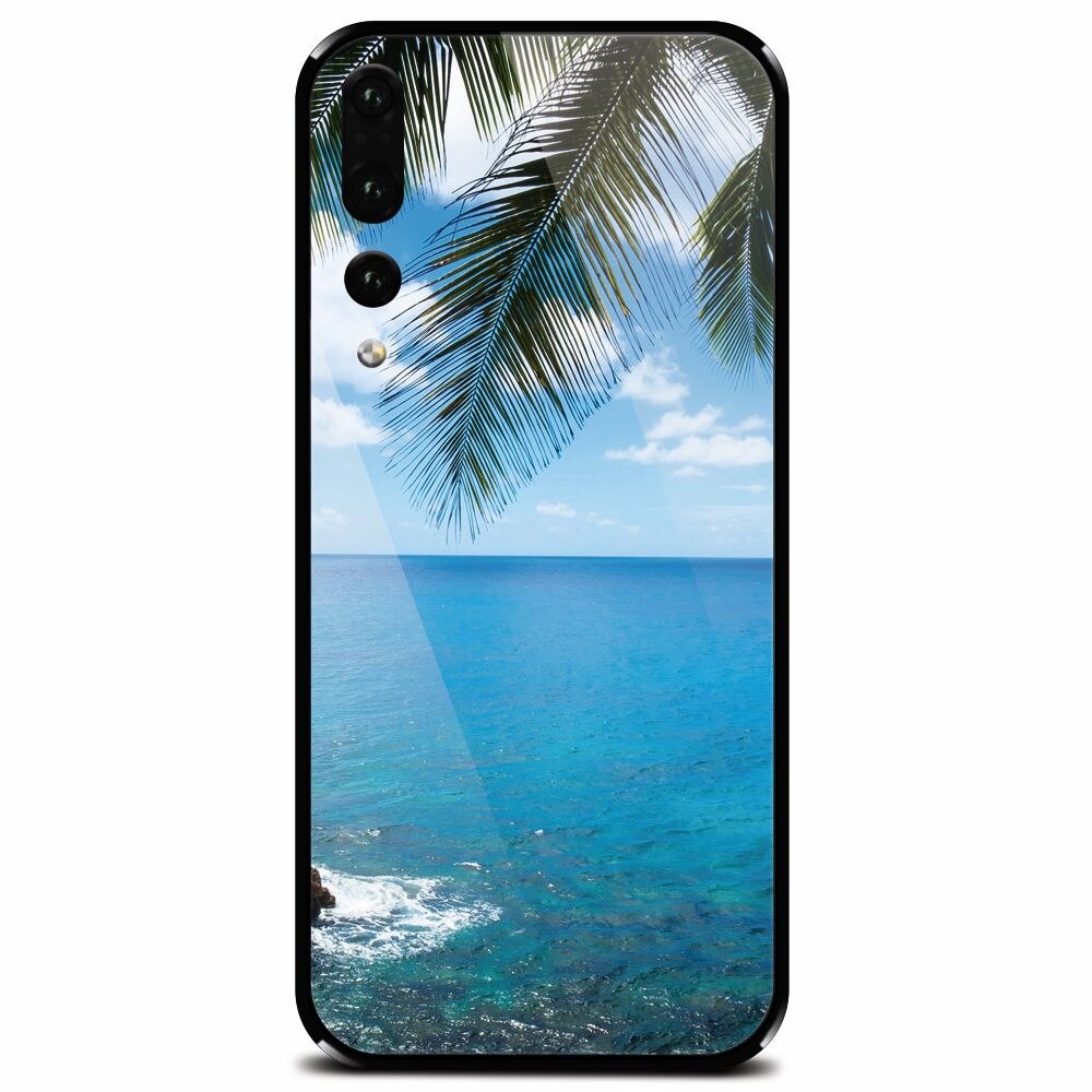Husa din sticla securizata pentru Huawei P20 Pro, Coastline