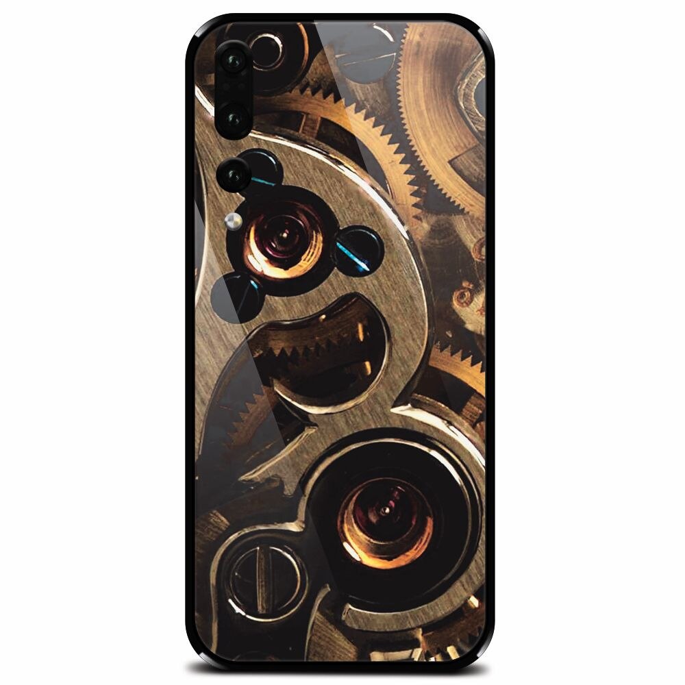 Husa din sticla securizata pentru Huawei P20 Pro, Clock Mechanism