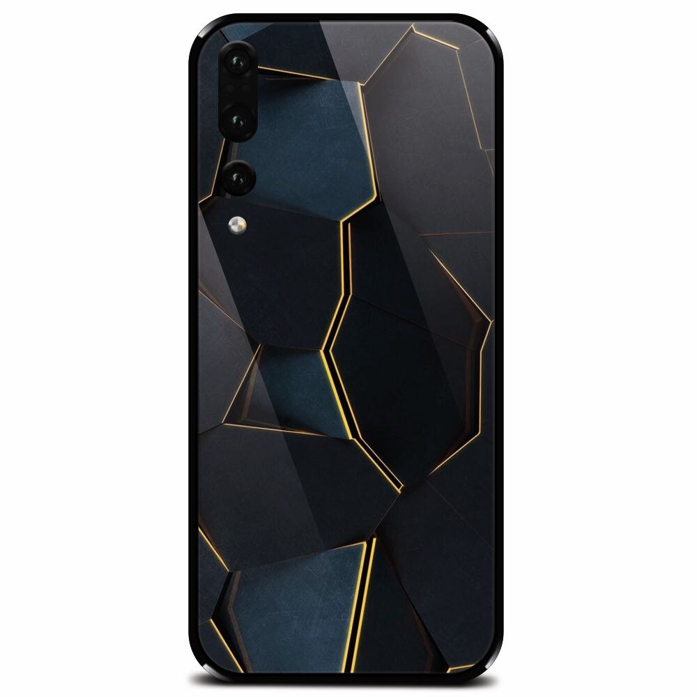 Husa din sticla securizata pentru Huawei P20 Pro, Abstract Draw