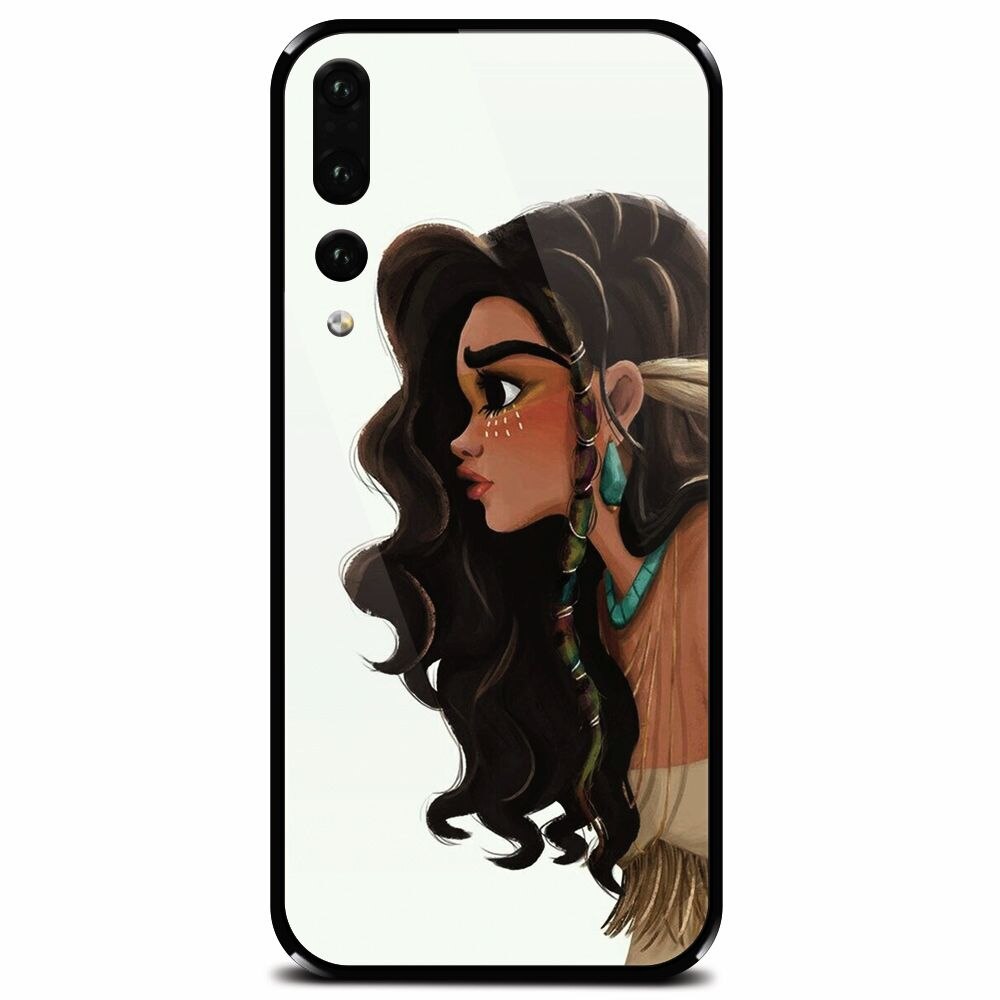 Husa din sticla securizata pentru Huawei P20 Pro, Indian Girl