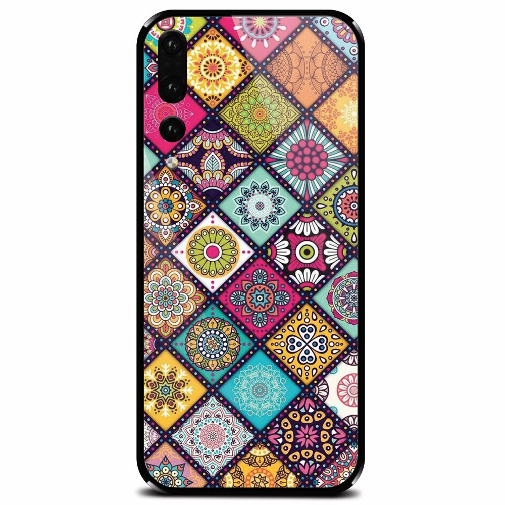 Husa din sticla securizata pentru Huawei P20 Pro, Mandala Pattern
