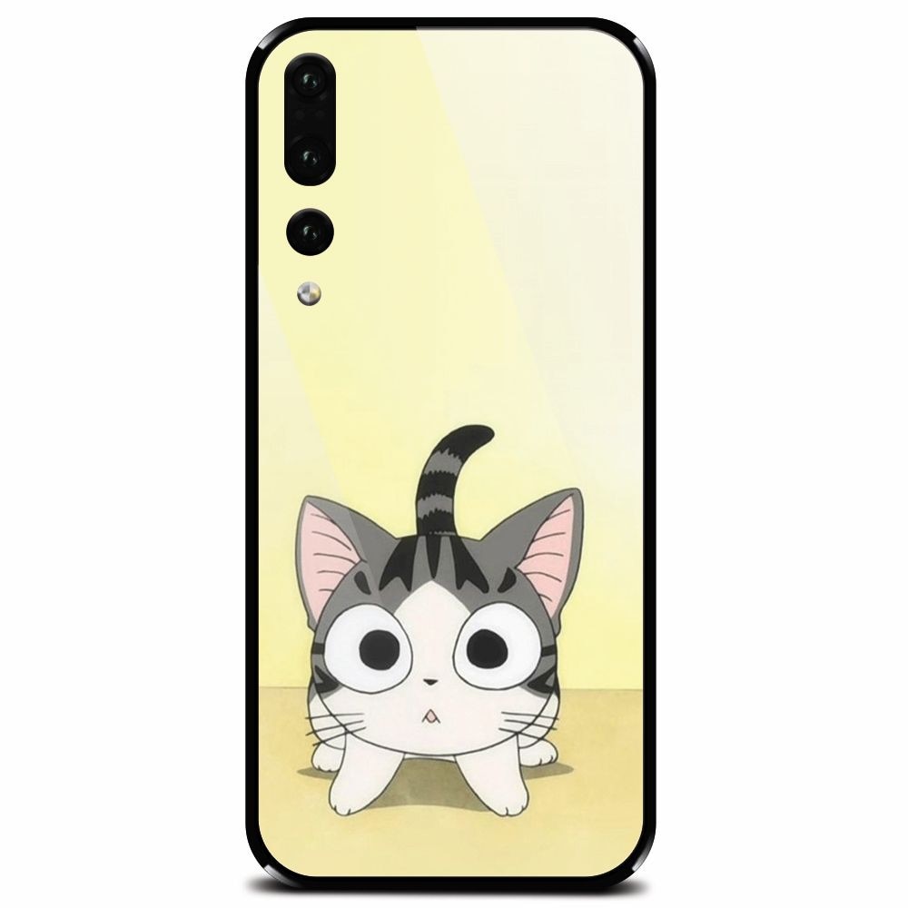 Husa din sticla securizata pentru Huawei P20 Pro, Cute Ktty