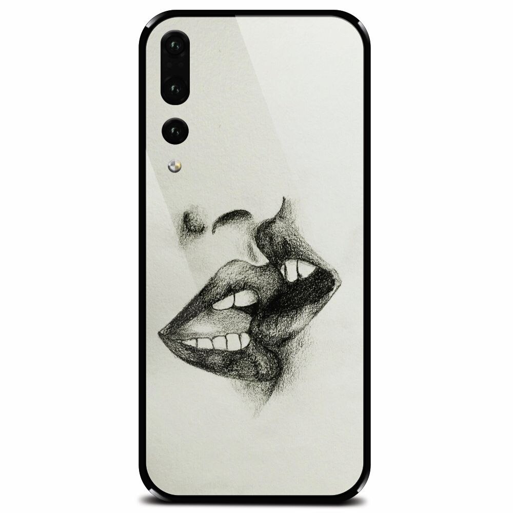 Husa din sticla securizata pentru Huawei P20 Pro, Kiss