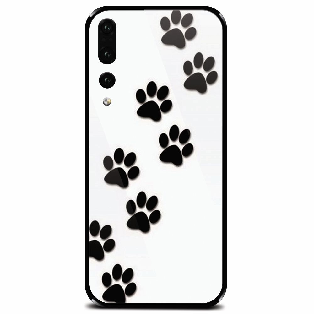 Husa din sticla securizata pentru Huawei P20 Pro, Dog Mark