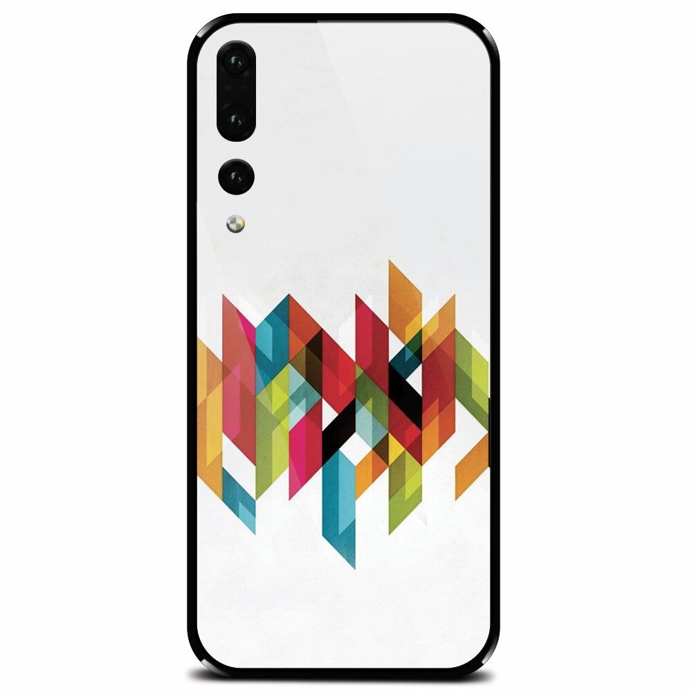 Husa din sticla securizata pentru Huawei P20 Pro, Geometric