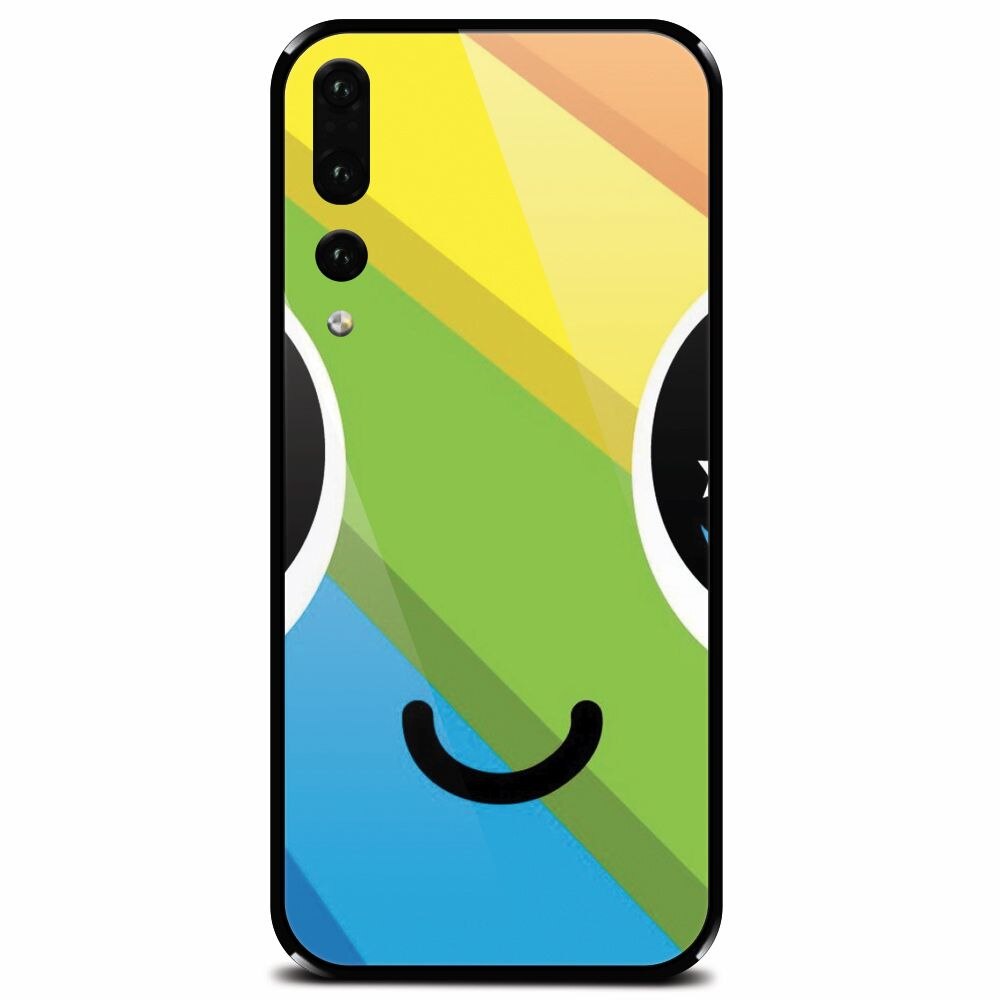 Husa din sticla securizata pentru Huawei P20 Pro, Happy Face
