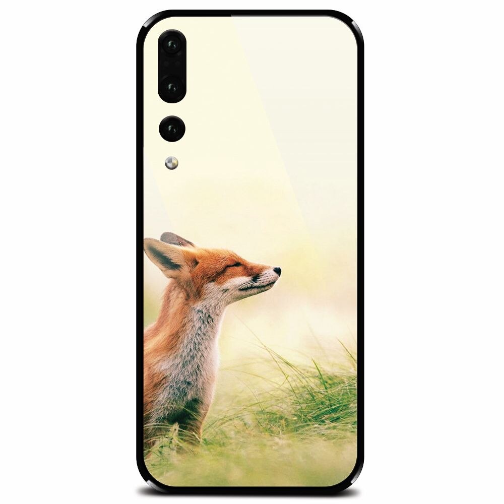 Husa din sticla securizata pentru Huawei P20 Pro, Fox Scenting Breeze