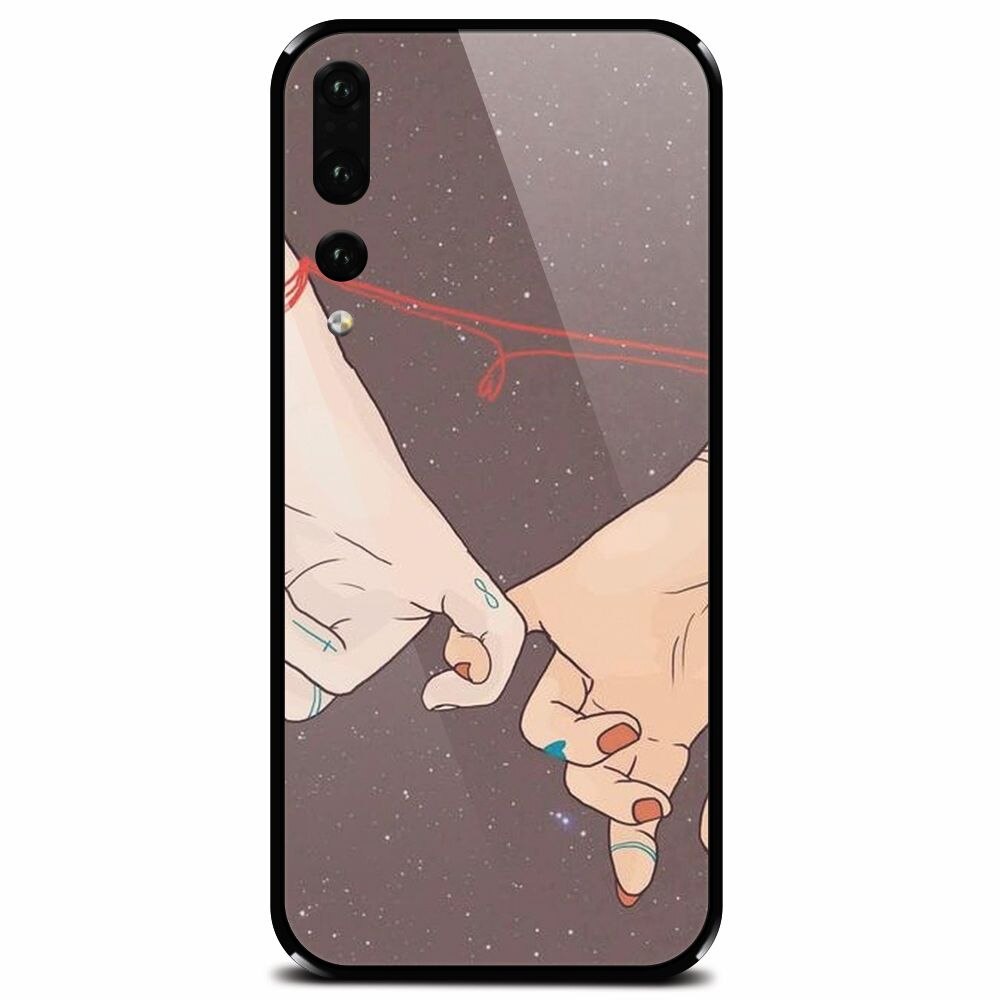 Husa din sticla securizata pentru Huawei P20 Pro, Infinit Love